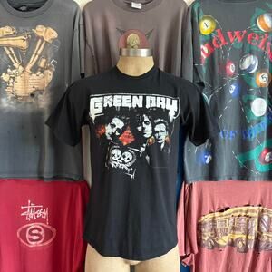 Y2k green day tour t shirt